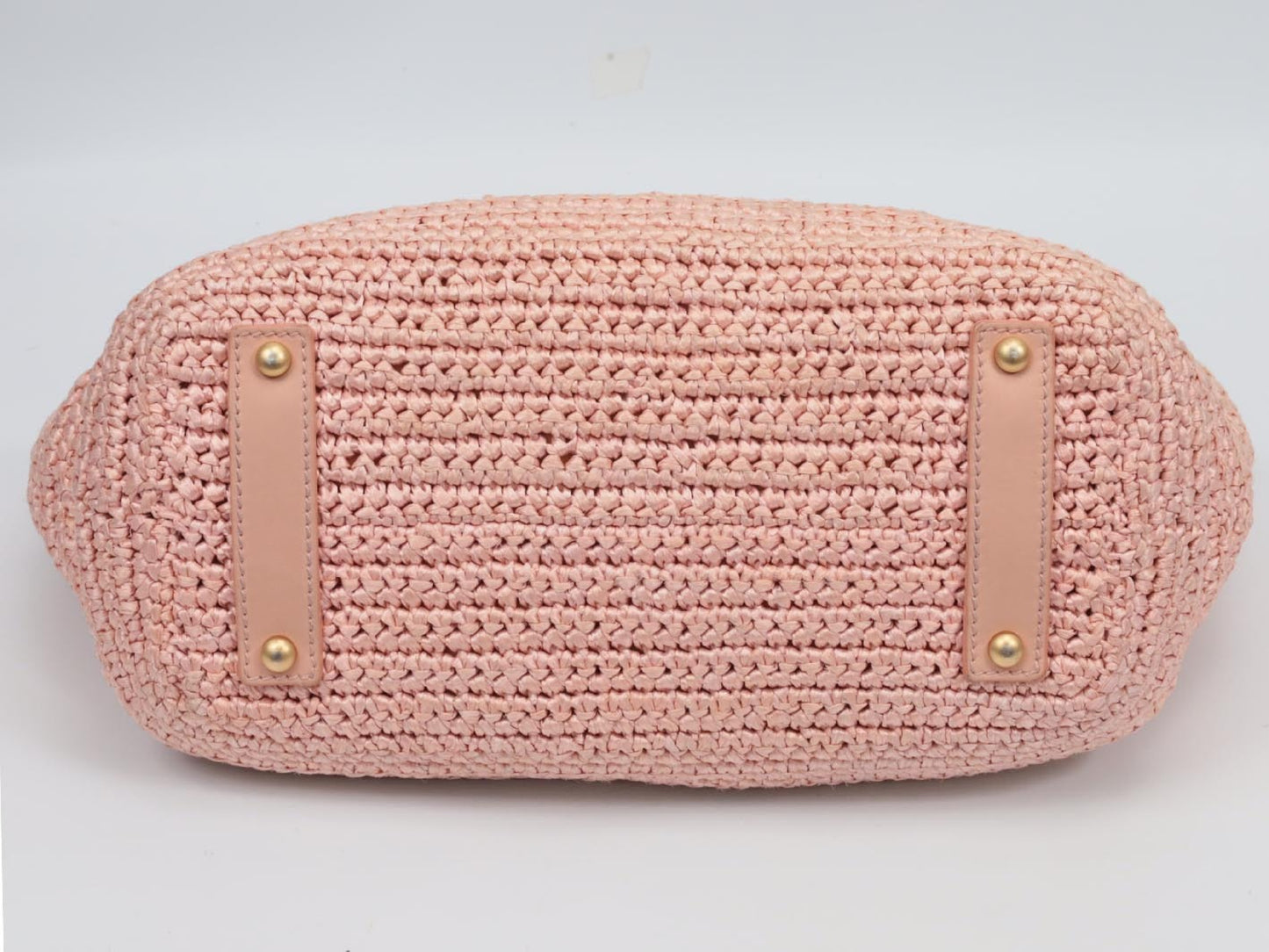 CHANEL Raffia Chain Tote 10 Series Shoulder Bag