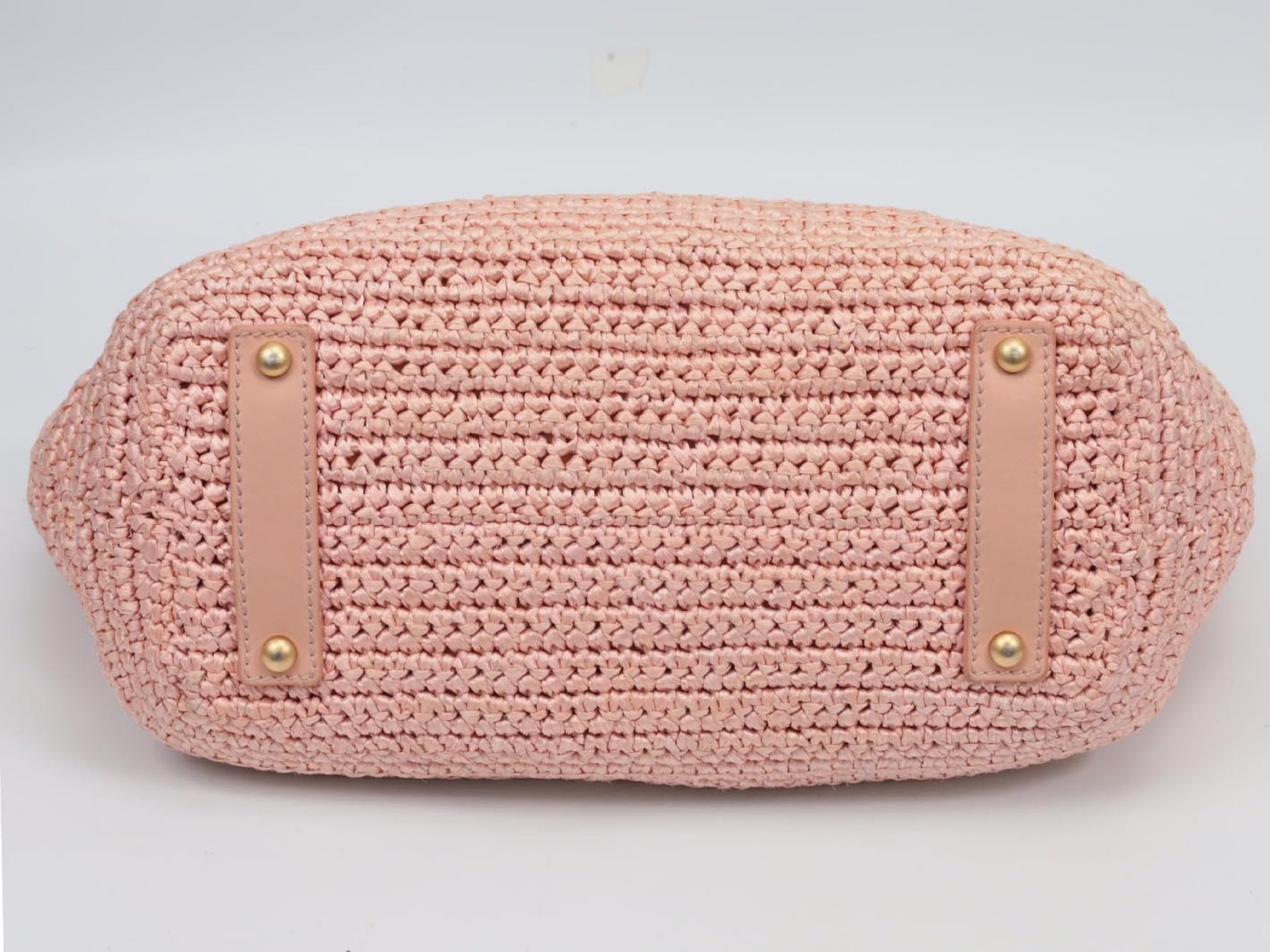 CHANEL Raffia Chain Tote 10 Series Shoulder Bag