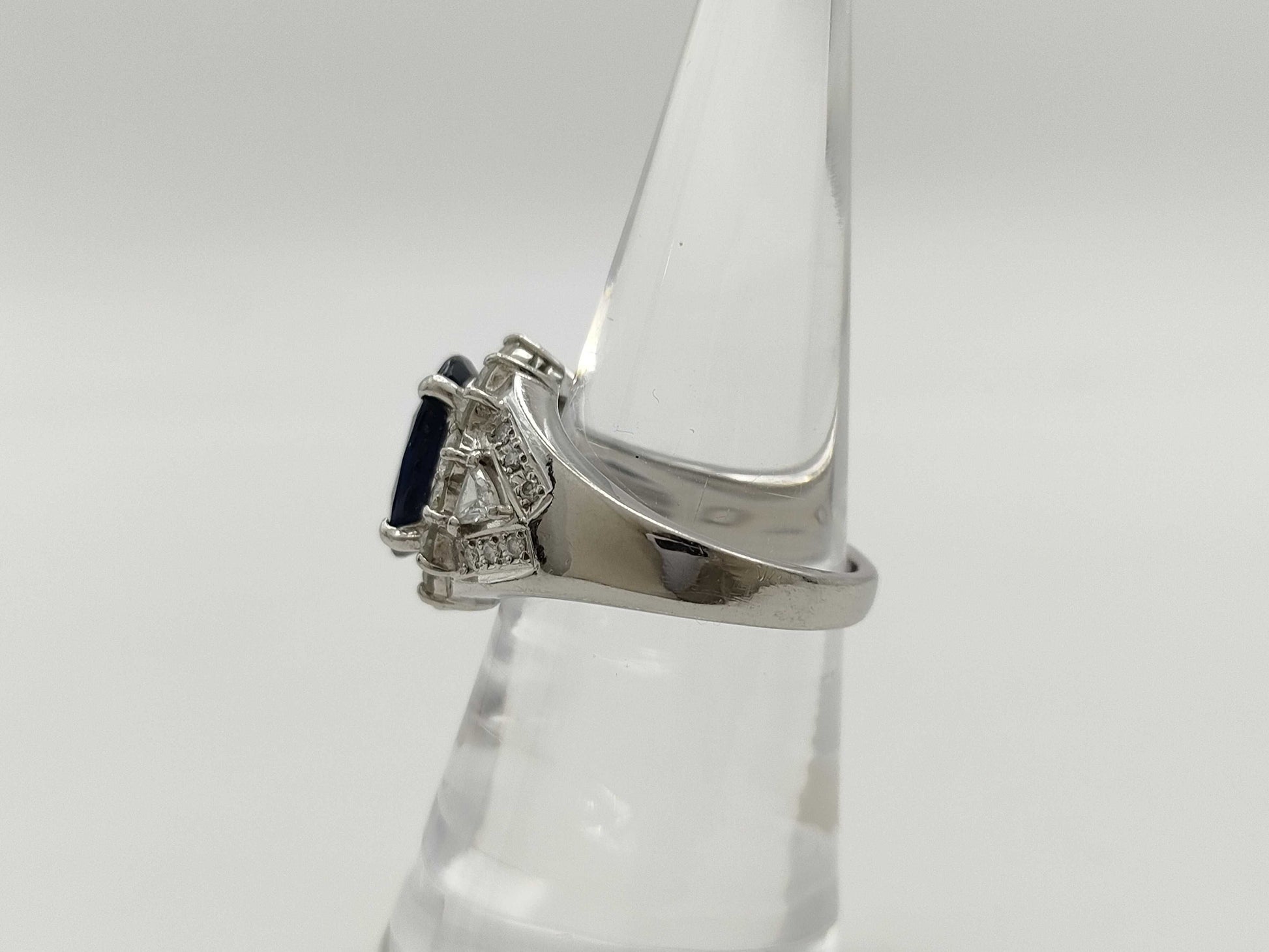 S3.76ct D1.10ct PT900 10.6g Ring 