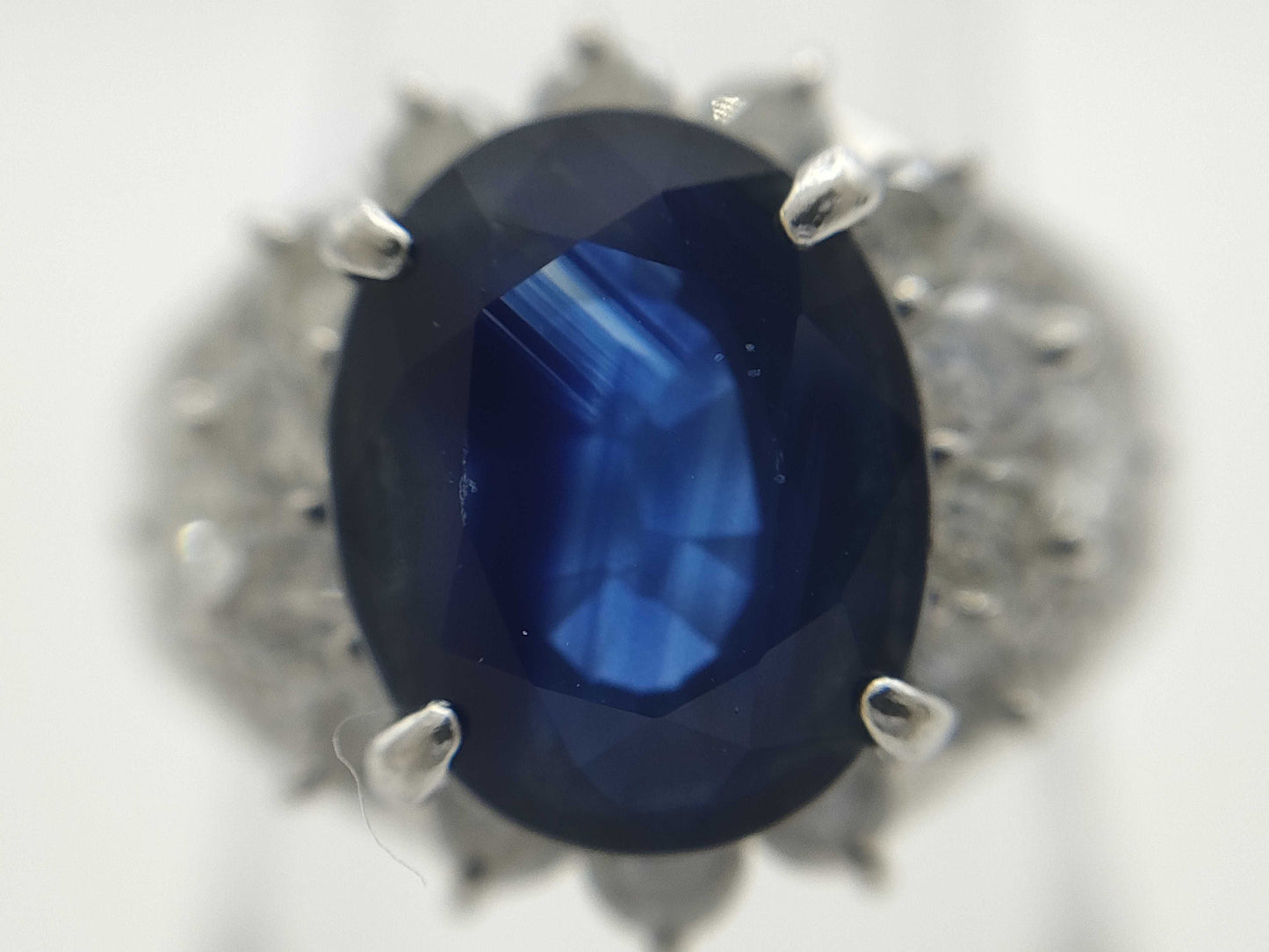 S3.76ct D1.10ct PT900 10.6g Ring 