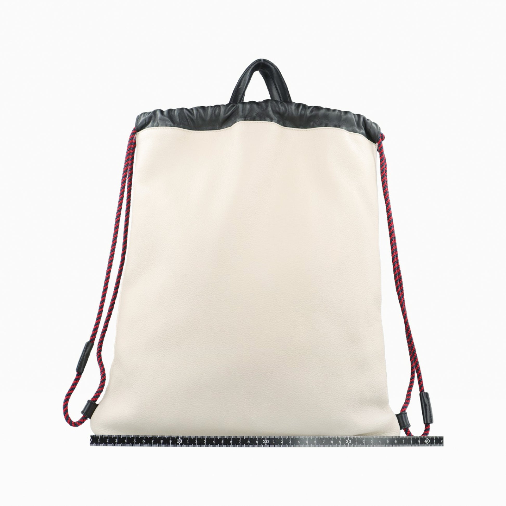 GUCCI Gucci Print Drawstring White Leather Backpack 516639 B023688405