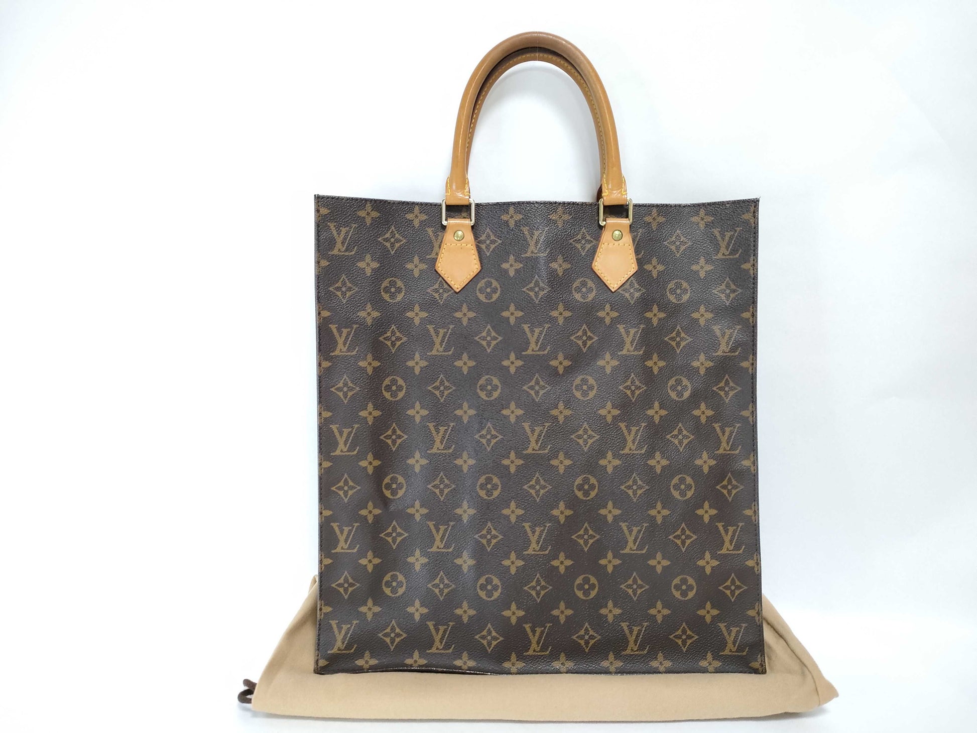 LOUIS VUITTON Monogram Sac Plat M51140 MI0969 Tote Bag