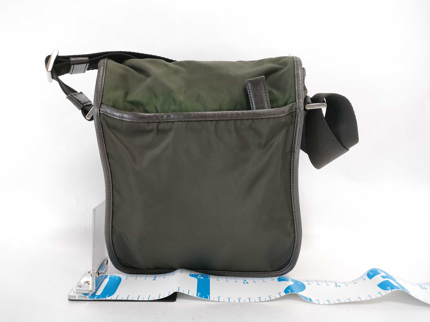 PRADA Nylon Prada Shoulder Bag with Triangle Logo