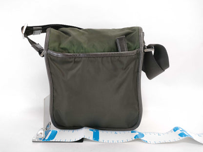 PRADA Nylon Prada Shoulder Bag with Triangle Logo