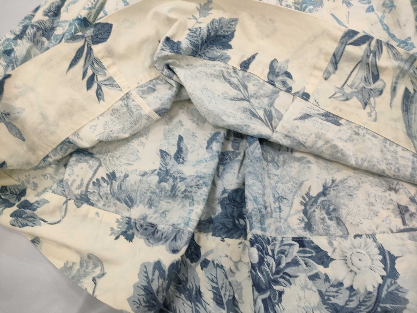 Miu Miu MIUMIU Dress, Gathered Pleated Floral Print, Size 38