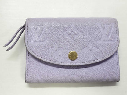 LOUIS VUITTON Monogram Empreinte LOUIS VUITTON Empreinte Porte Monnaie Rosari Folding Wallet