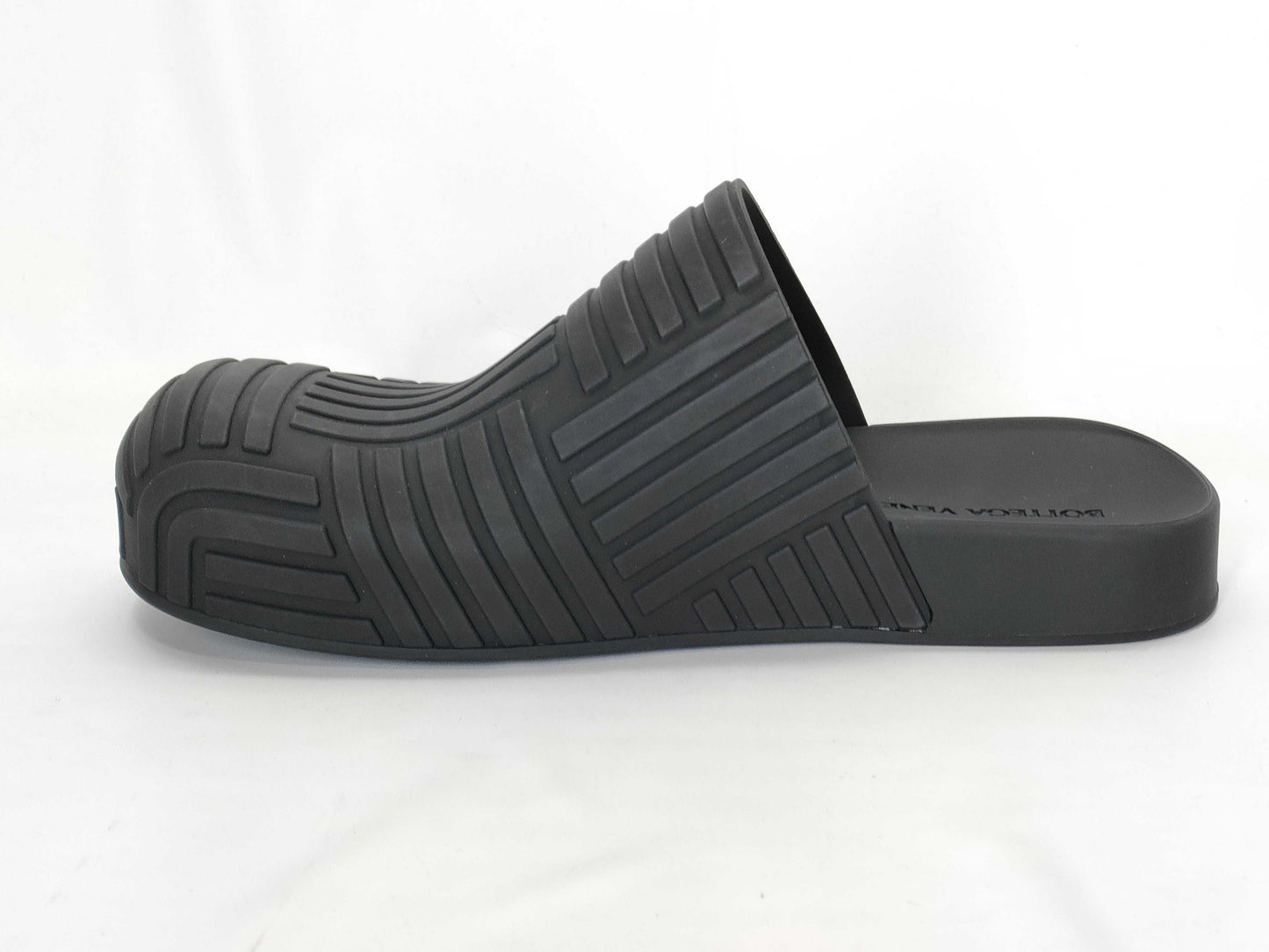 BOTTEGA VENETA Black Rubber Sandals