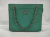 CHANEL Chain Handbag Caviar Skin Green Tote Bag