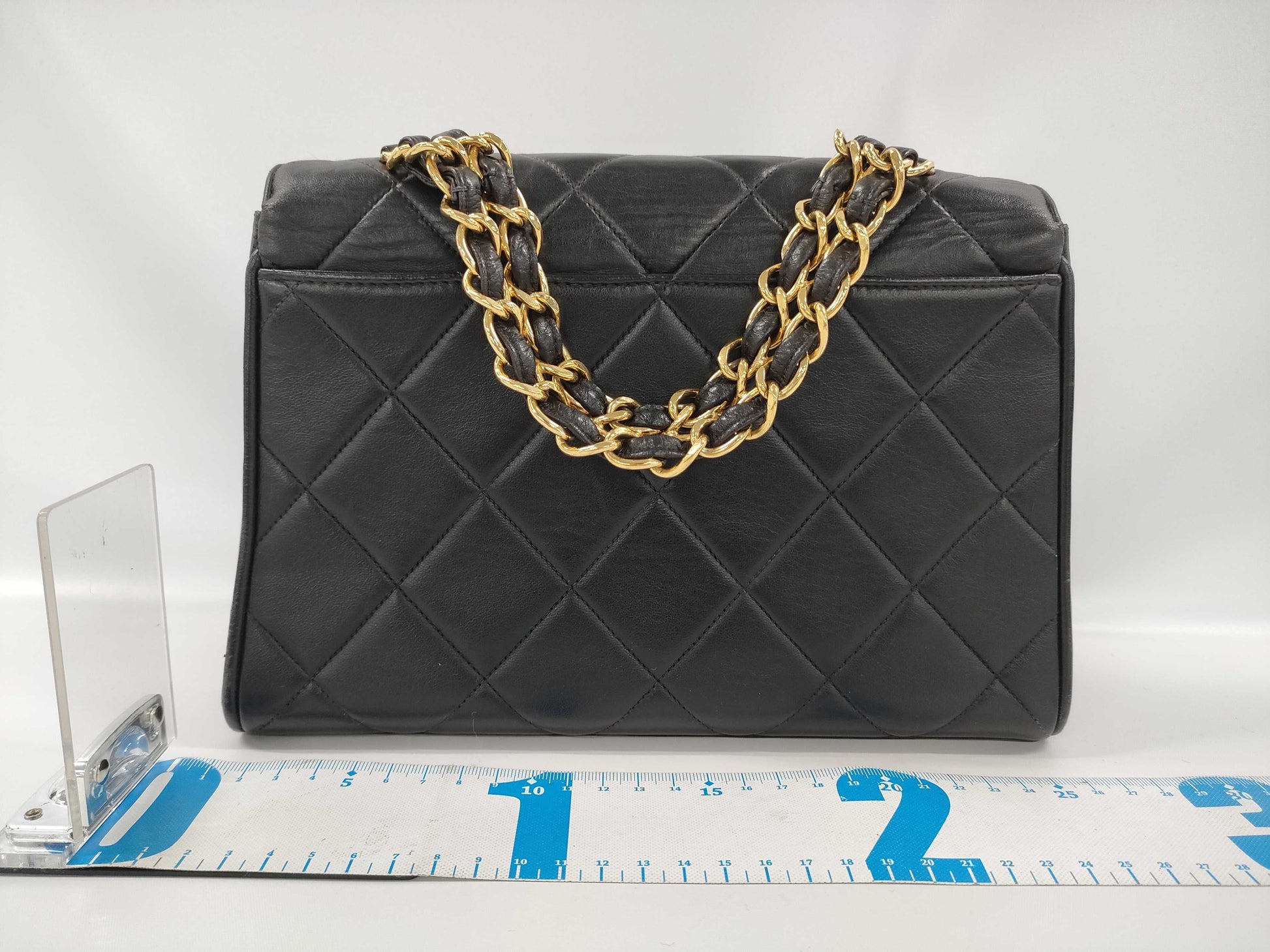 CHANEL Lambskin Matelasse Chain Hand Shoulder Bag