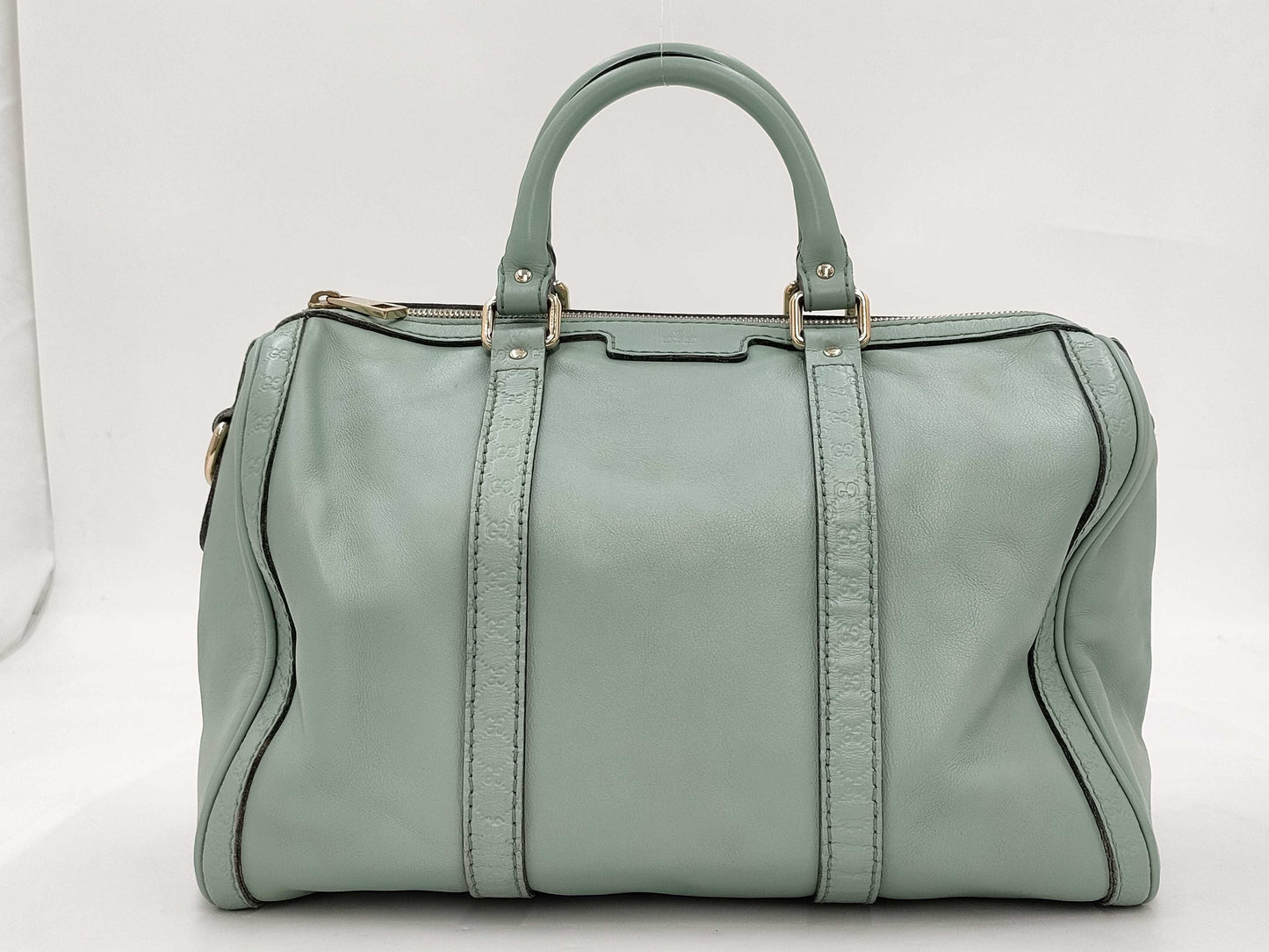 GUCCI Guccissima Leather Handbag Mini Boston Bag