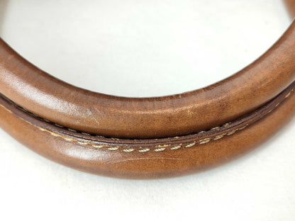 CELINE Mini Boston Bag, Macadam Pattern, M94, PVC/Leather, Dark Brown, Boston Bag