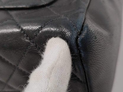 CHANEL Matelasse Handbag, Lambskin, Coco Mark, GD Hardware, 4826784, Black