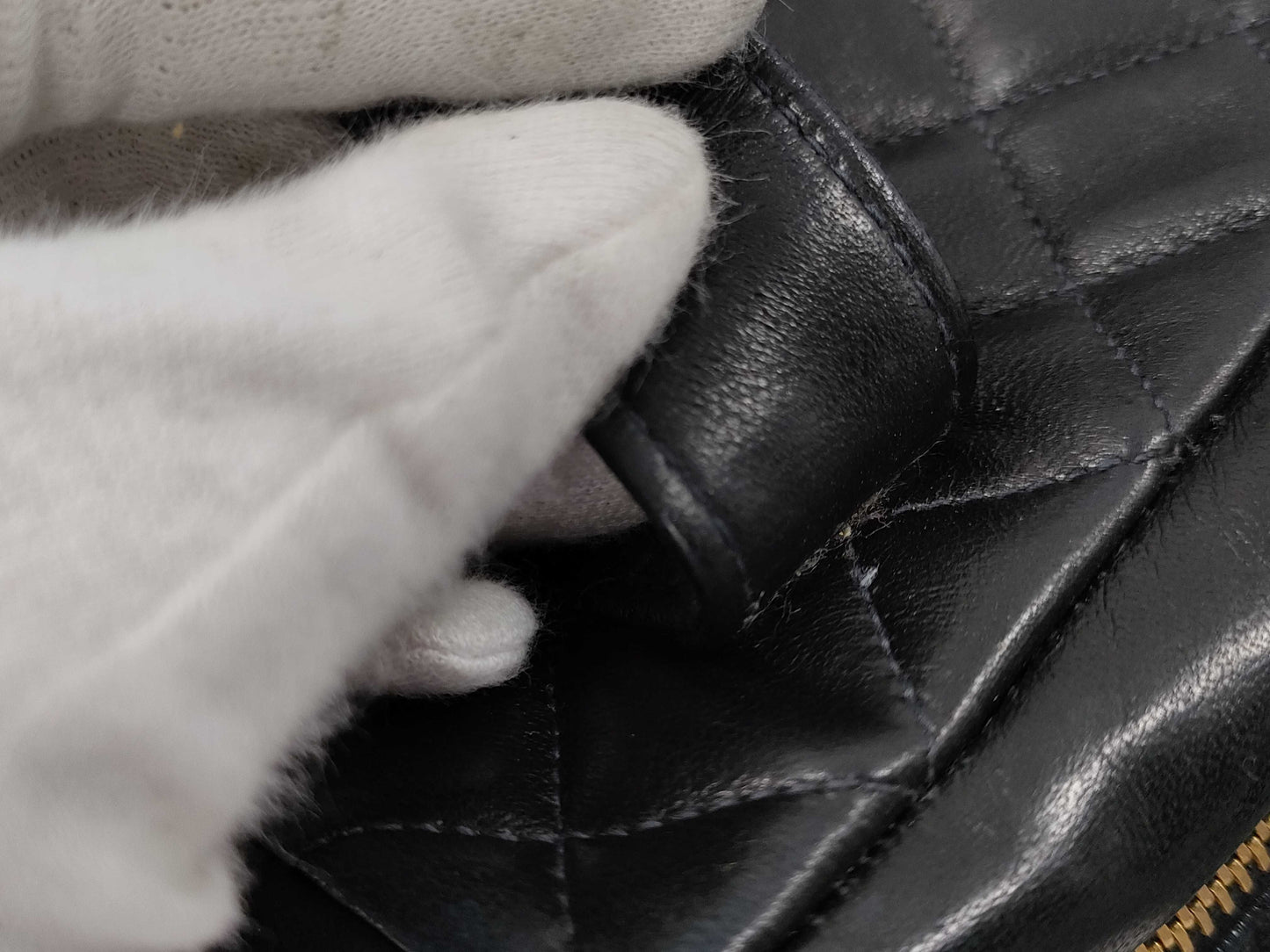 CHANEL Matelasse Handbag, Lambskin, Coco Mark, GD Hardware, 4826784, Black