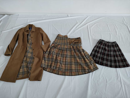 Burberry Nova Check Coat and Skirt 3-Piece Set BURBERRY Other Apparel
