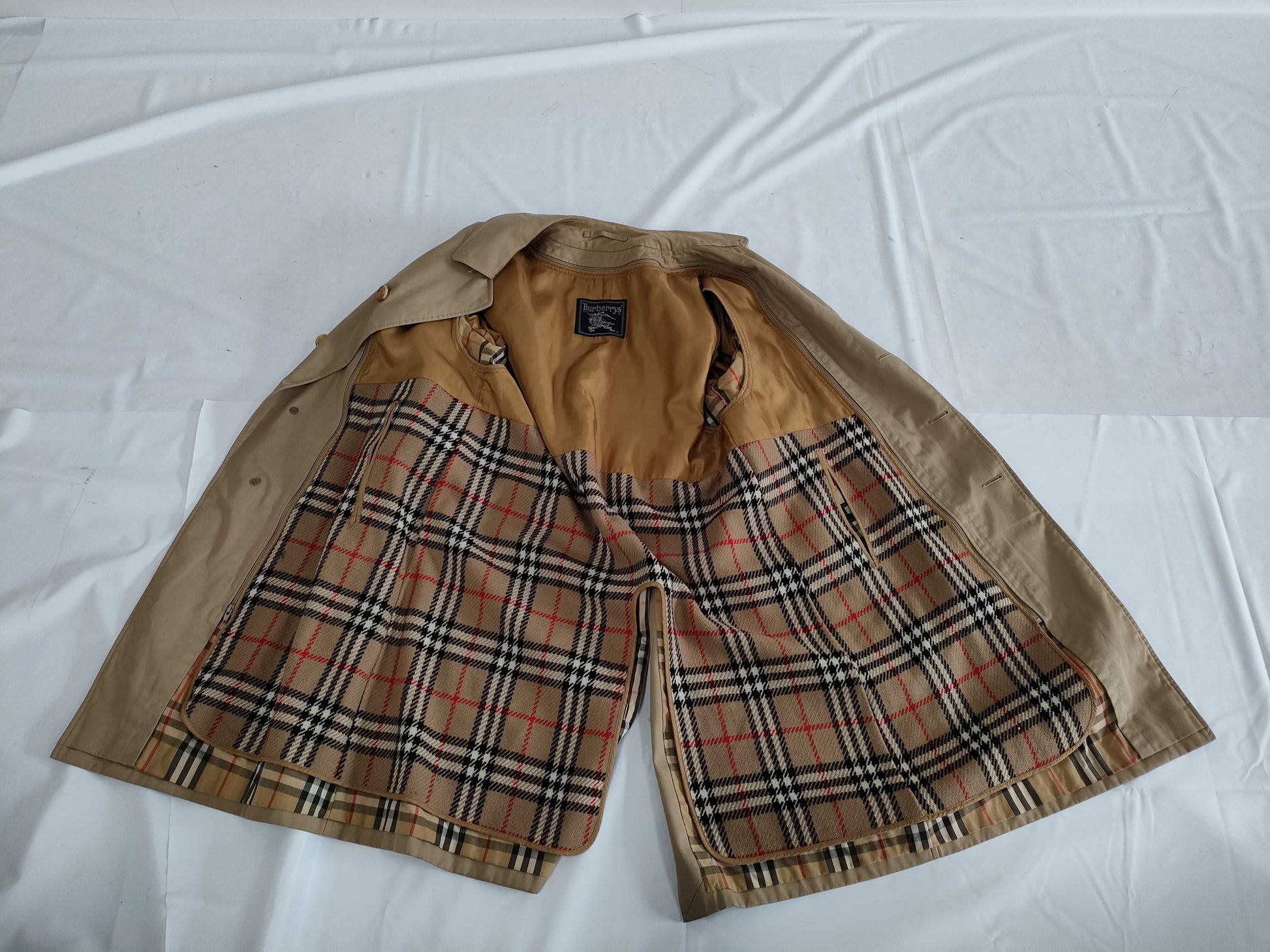 Burberry Nova Check Liner Wool Trench Coat, Men's, Size 165cm, BURBERRYS C-TK83 Coat