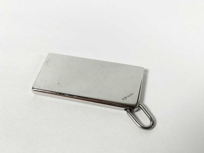 HERMES Hermès Symbol Choker Necklace with Pair Plates, 2000, Metal, Silver Color, Top Only, Pendant Top