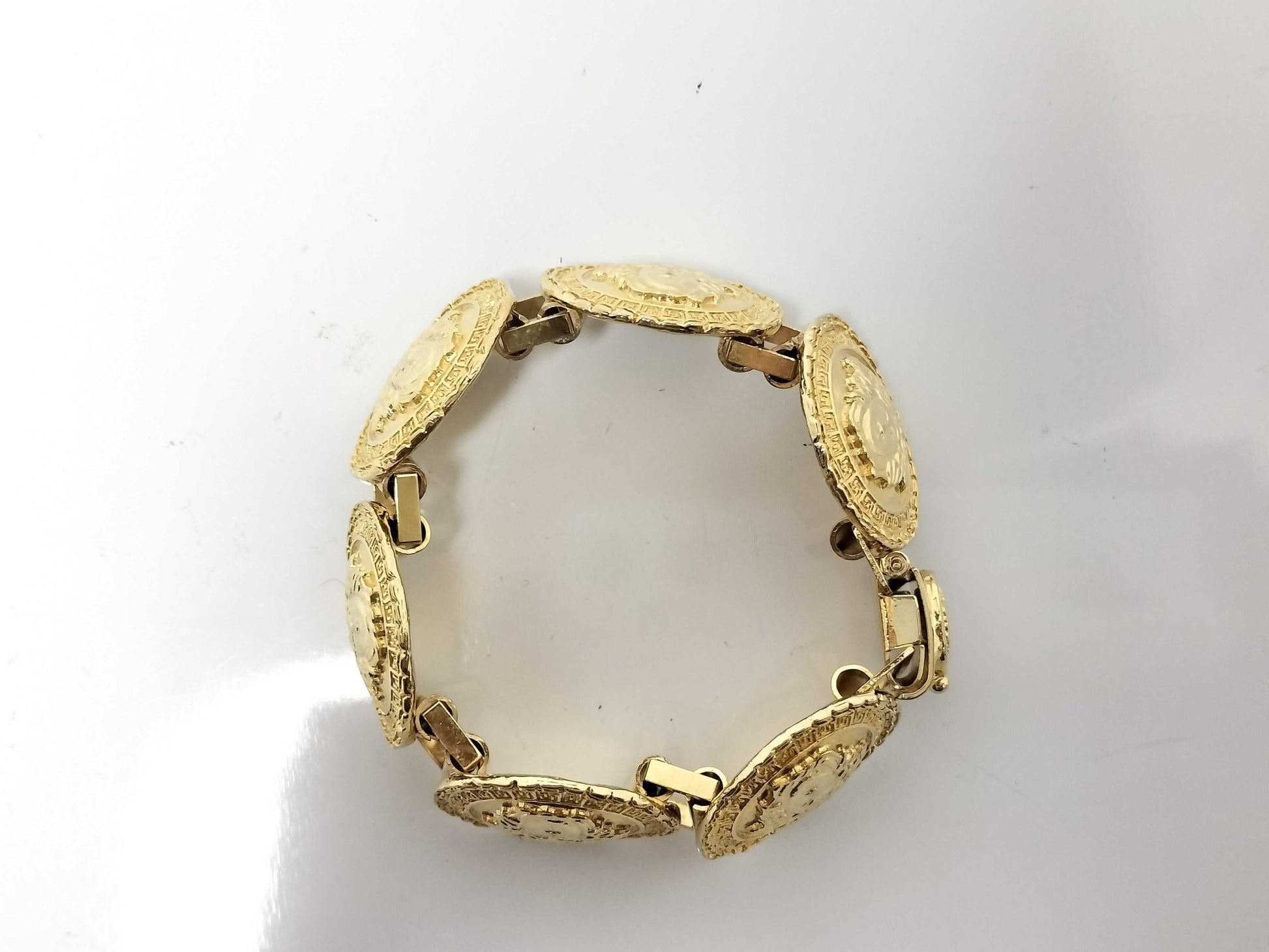 VERSACE Gianni Versace Accessories: Bracelet and Earrings, Medusa GP, Gold Color. Accessory Collection. Accessory Collection.