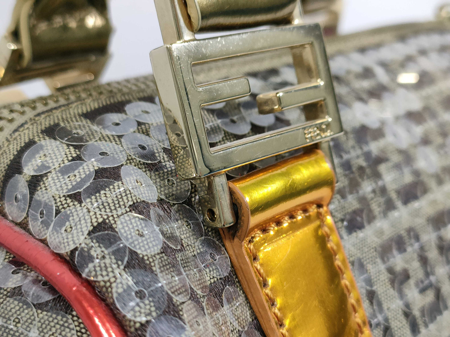 FENDI Zucchino Print Mini Boston Bag 8BL071 Handbag