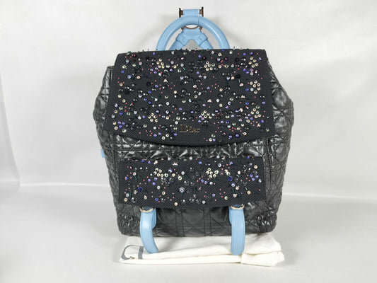 Christian Dior Cannage Beaded Backpack