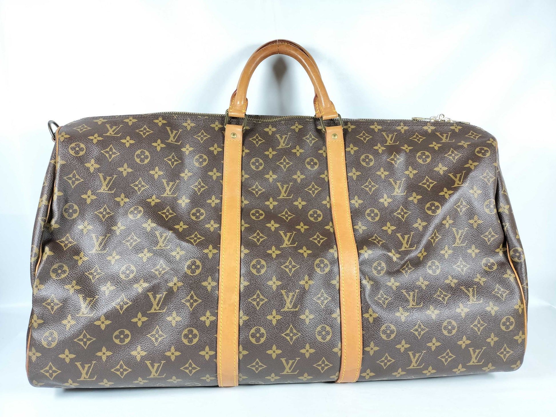 LOUIS VUITTON Monogram M41412 Keepall Bandouliere 60 Boston Bag
