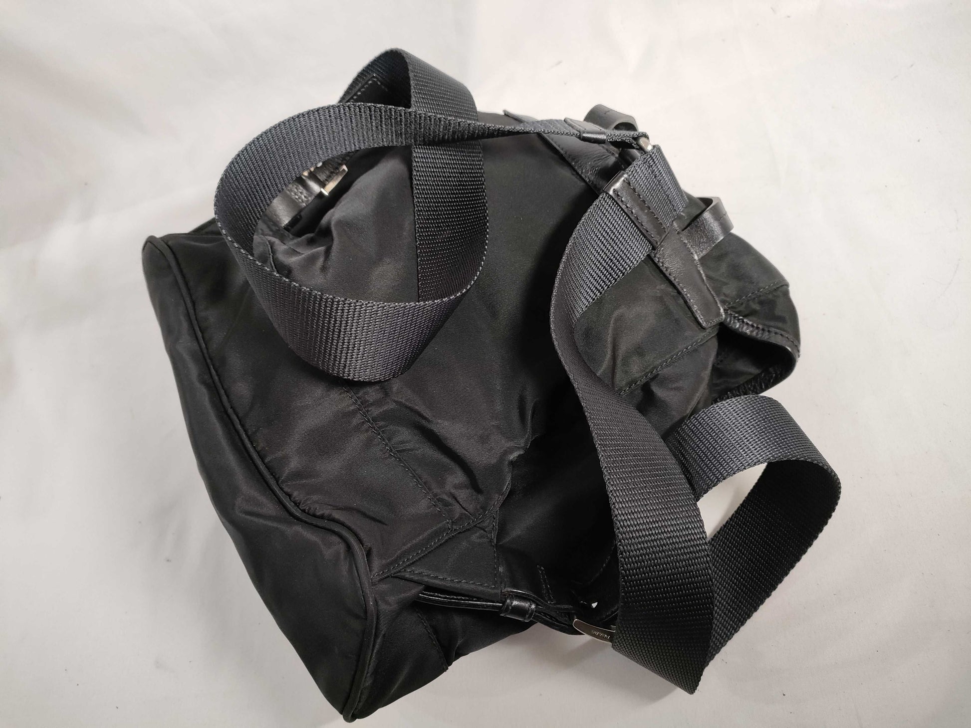 PRADA Nylon PRADA Prada Leather Triangle Logo Backpack BZ0003 Nylon Black Backpack