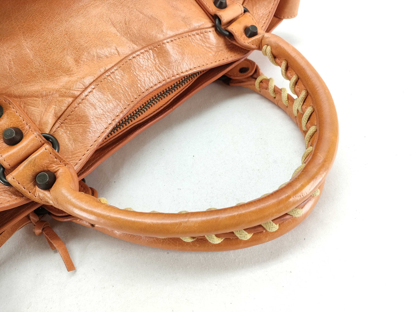 BALENCIAGA The First 2-way Handbag, Orange