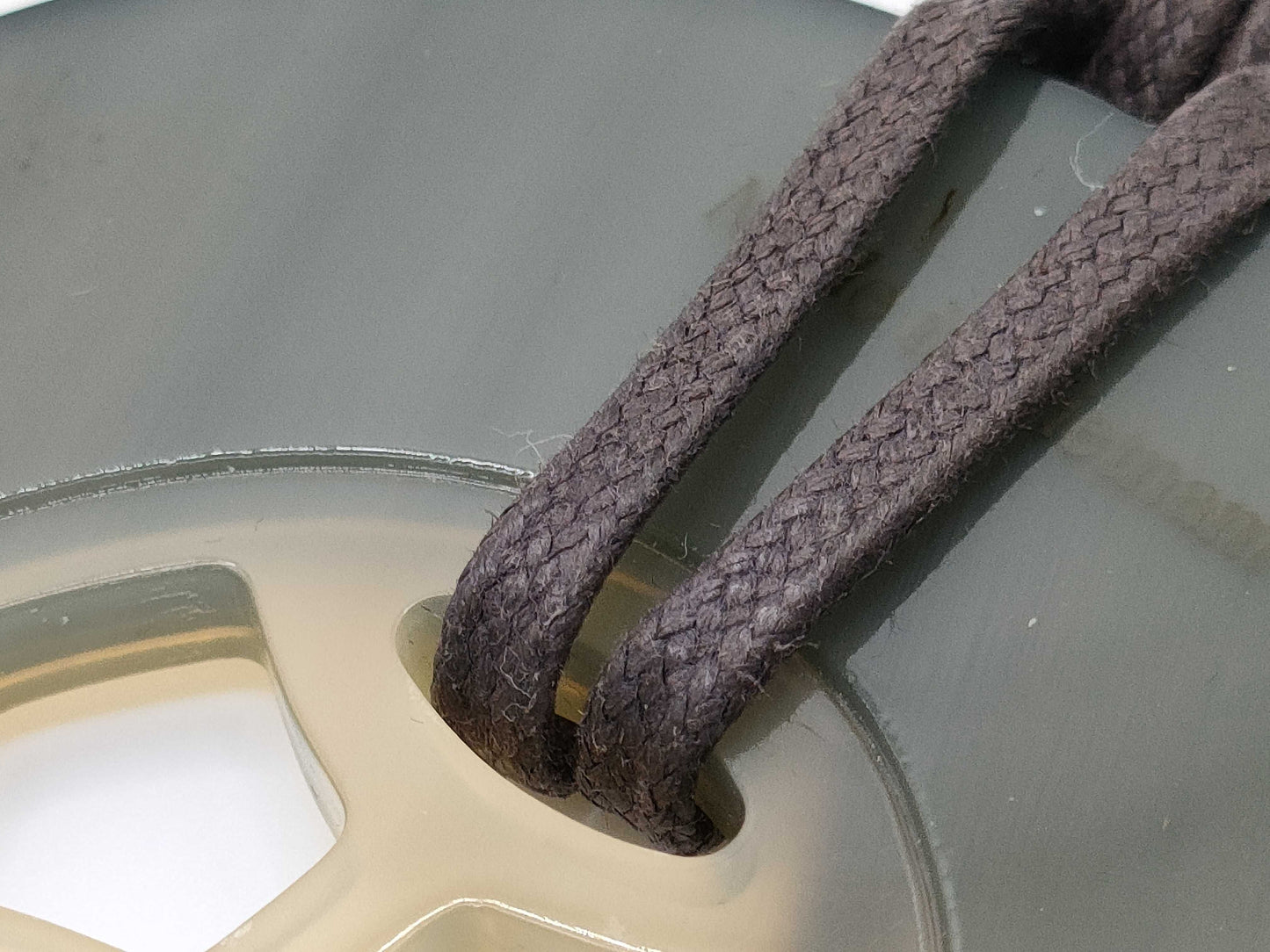 HERMES Lift GM Buffalo Horn Necklace in Black/Gray