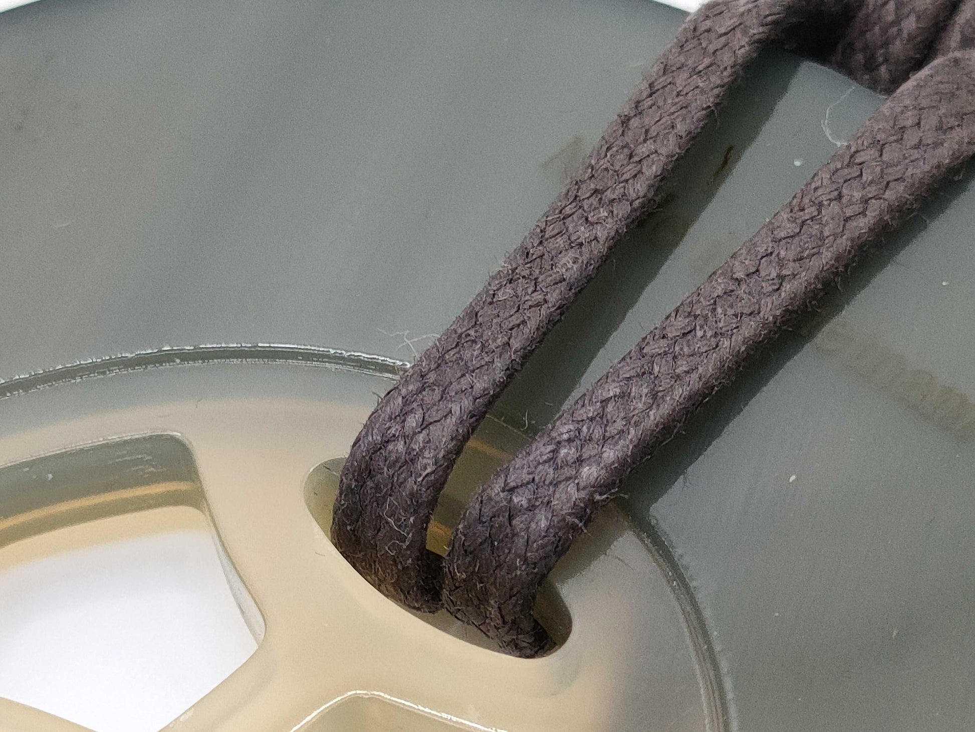 HERMES Lift GM Buffalo Horn Necklace in Black/Gray