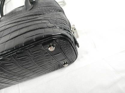 Leather Jewels JRA Tag Crocodile Bolide Style Unused Handbag