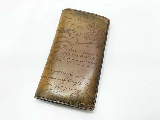 Berluti Berluti Calligraphy Long Wallet Brown