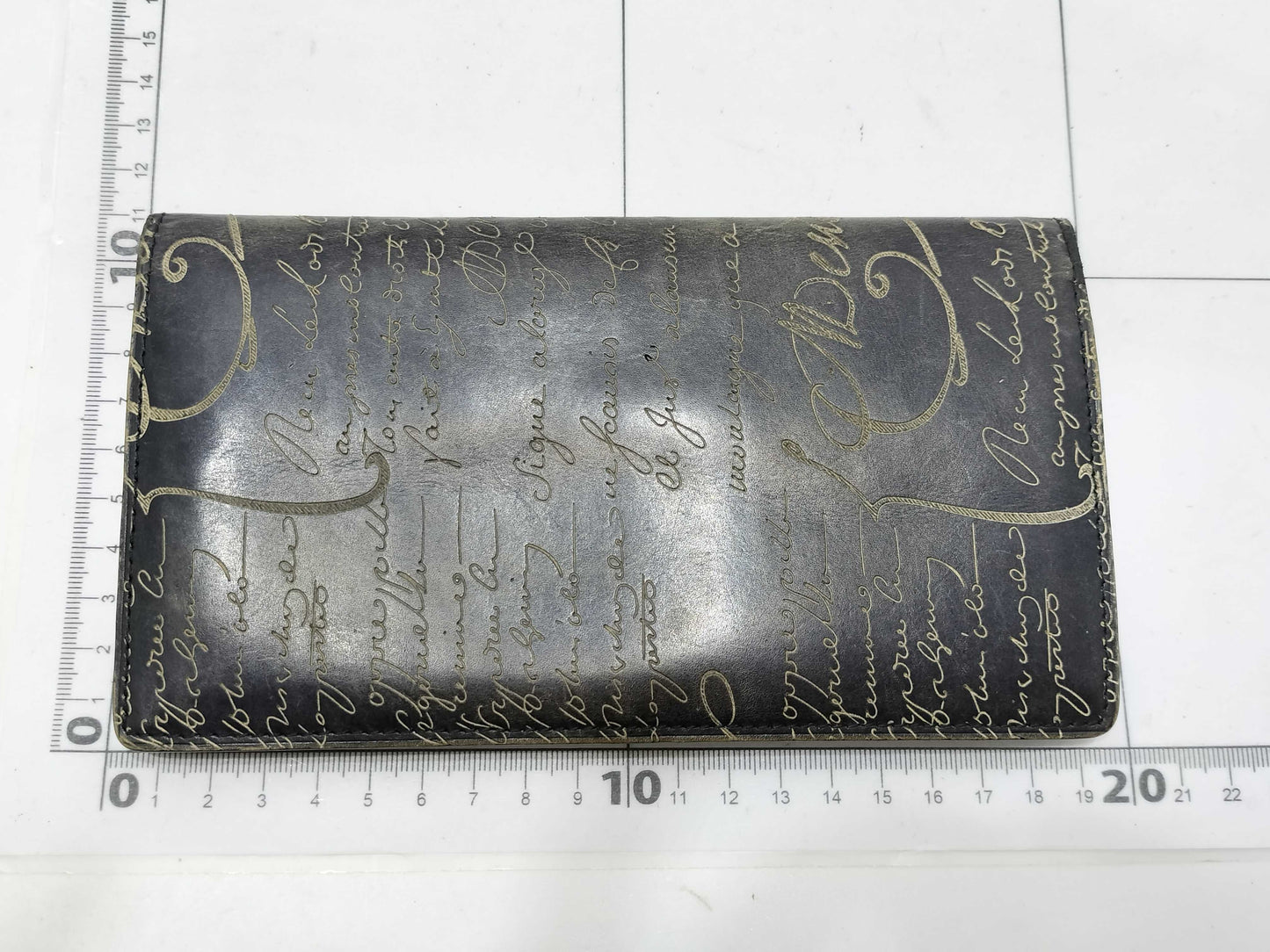 Berluti Berluti Calligraphy Long Wallet Black Wallet