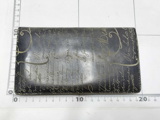 Berluti Berluti Calligraphy Long Wallet Black Wallet