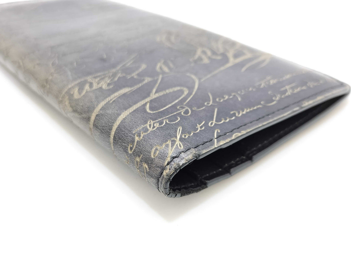 Berluti Berluti Calligraphy Long Wallet Black Wallet
