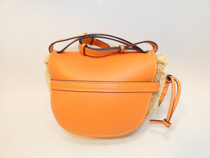 LOEWE Gate Bag Raffia Leather Shoulder Bag