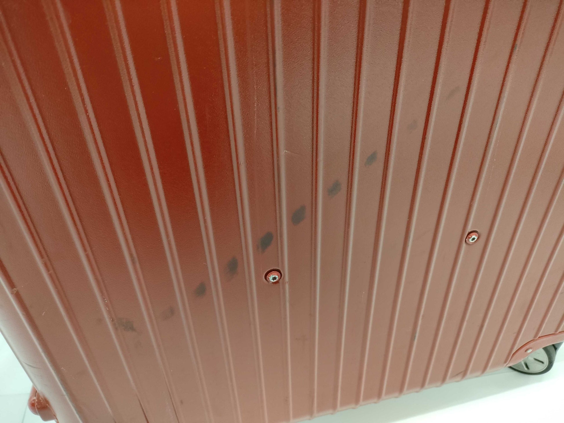 RIMOWA RIMOWA Polycarbonate Suitcase Red Carry-on Bag