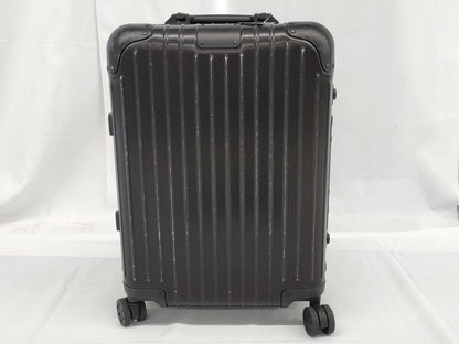 RIMOWA RIMOWA Aluminum Suitcase Black Carry-on Bag
