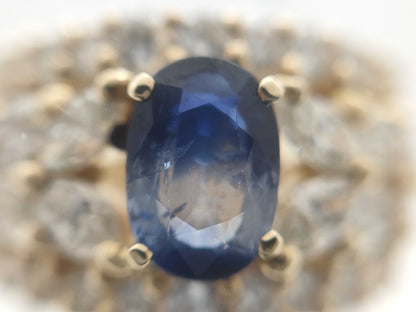 S1.160ct D2.17ct K18 11.6g Ring 