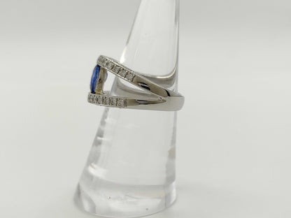 S1.596ct D0.575ct Pt900 12.8g Ring 