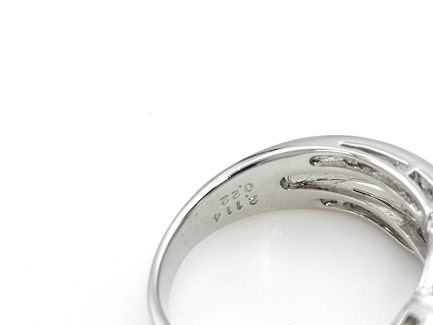 D2.114ctFD0.22ct Pt900 8.6g Ring 