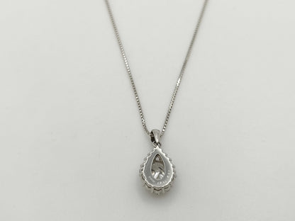 D1.015ct FD0.39ct Pt900/850 5.4g Necklace 