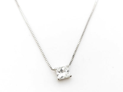 D1.005ct Pt900/850 3.3g Necklace 