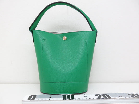LONG CHAMP Longchamp Leather Handbag Green Handbag