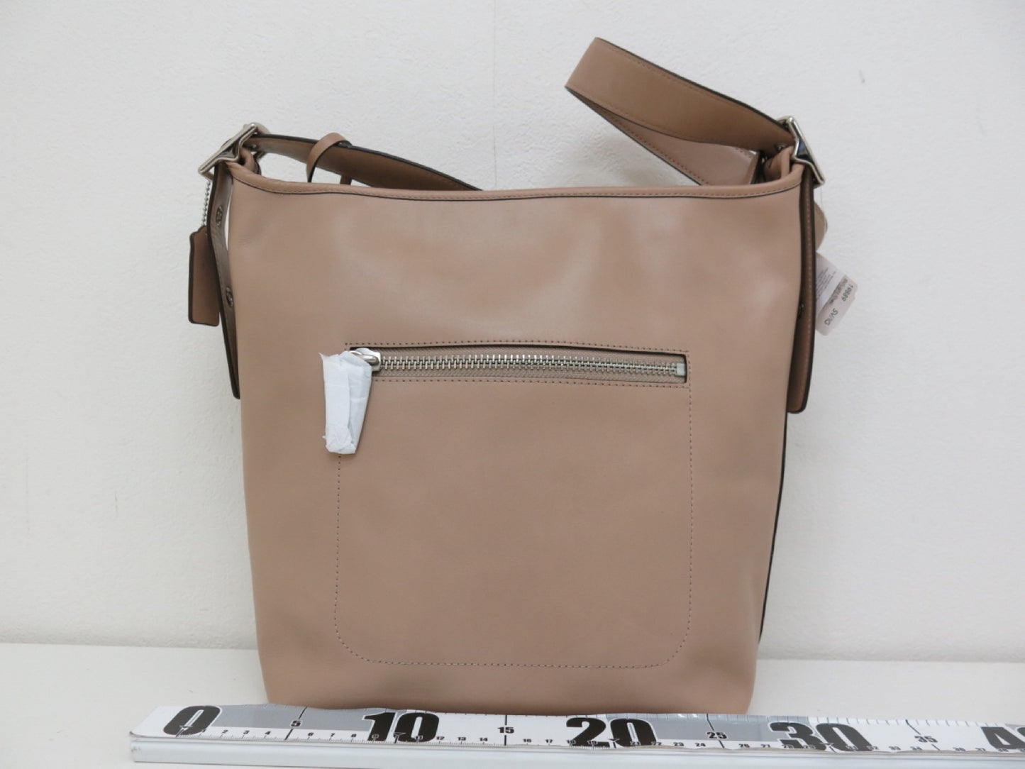 COACH Coach Leather One-Shoulder Bag Beige Shoulder Bag