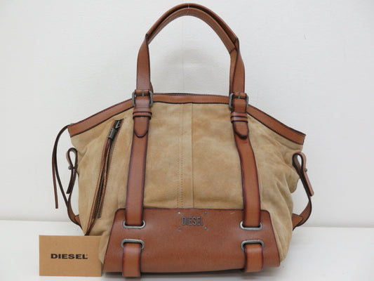 DIESEL DIESEL Suede Leather Tote Bag Handbag