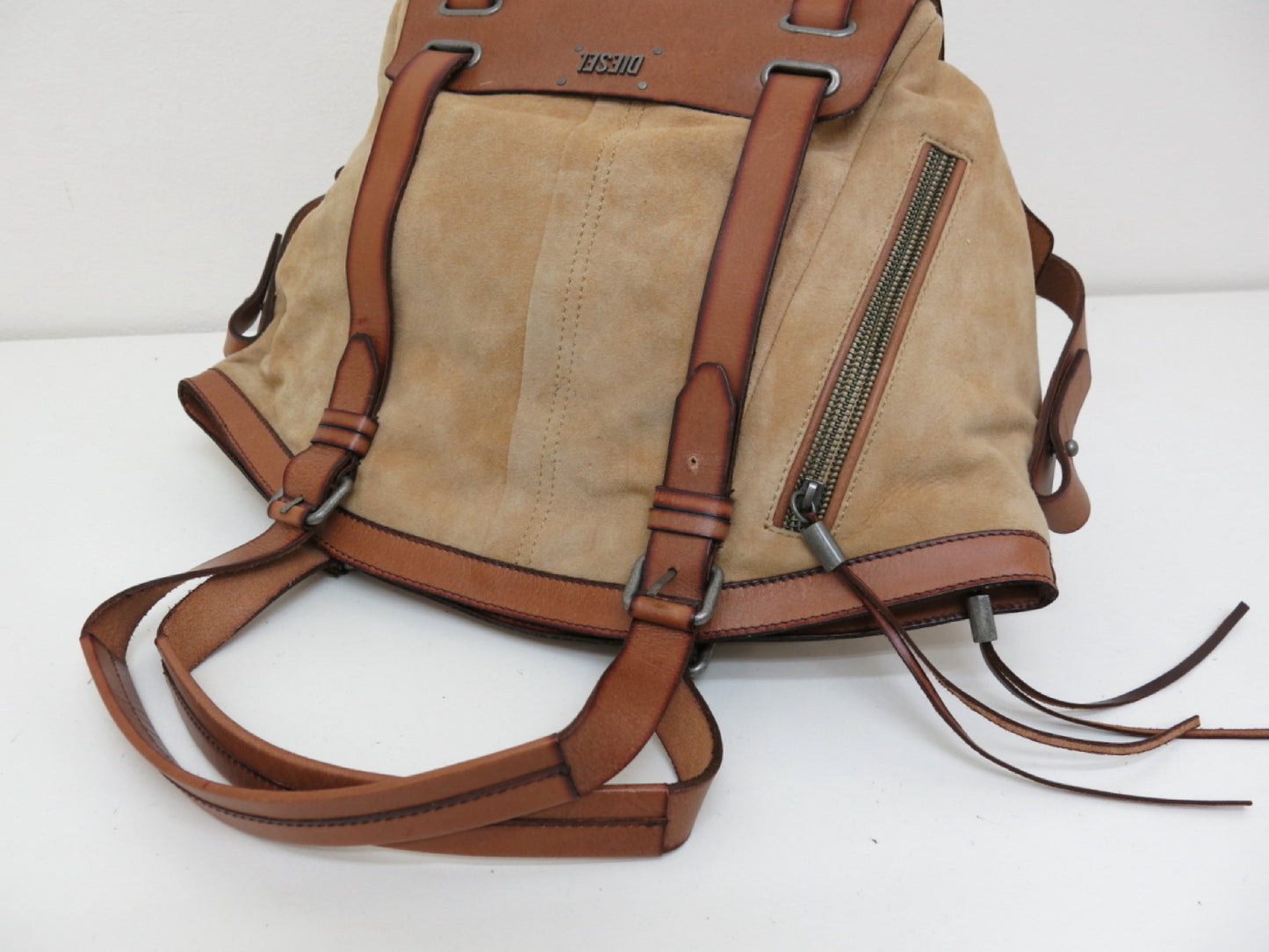 DIESEL DIESEL Suede Leather Tote Bag Handbag