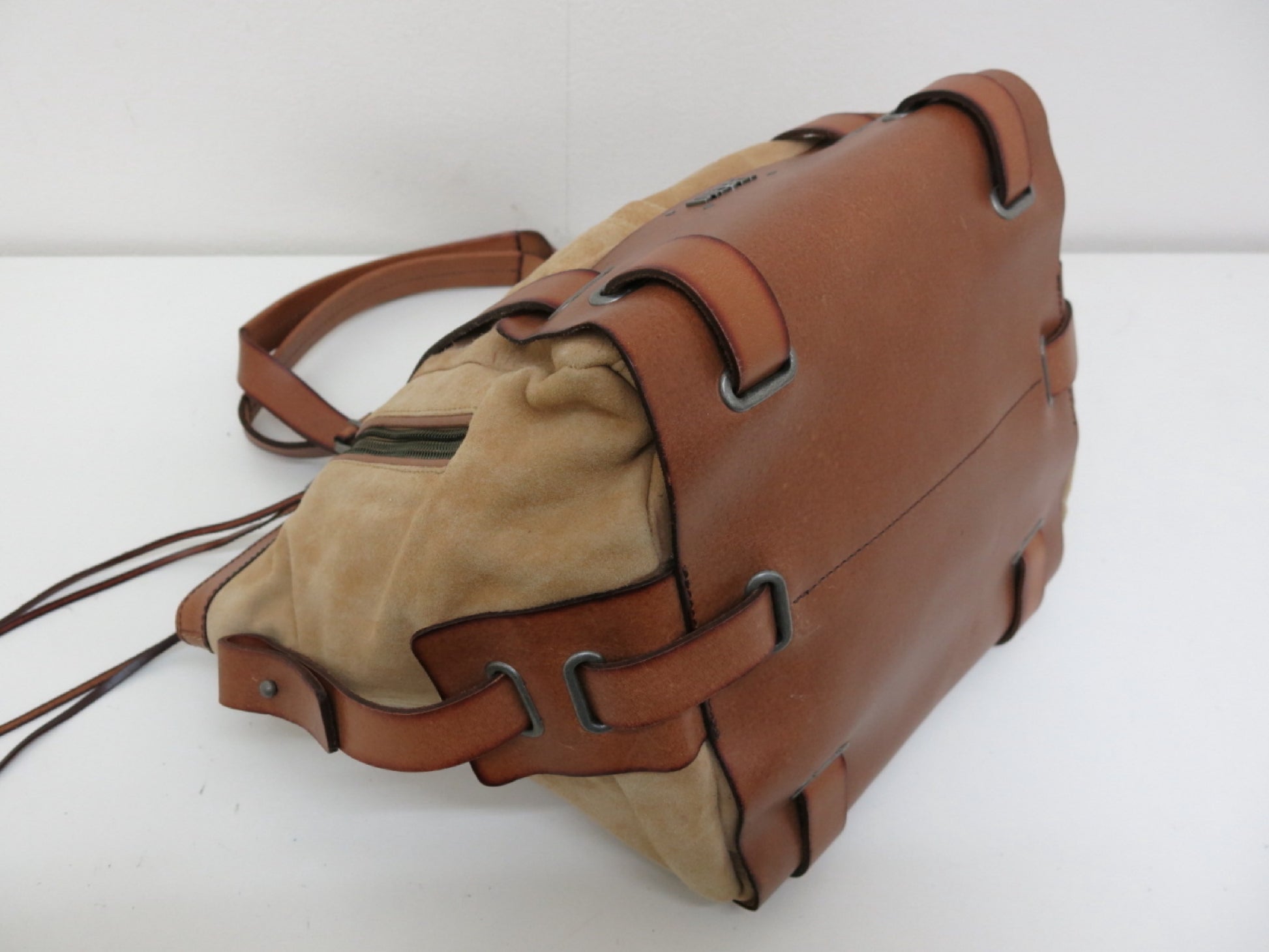 DIESEL DIESEL Suede Leather Tote Bag Handbag