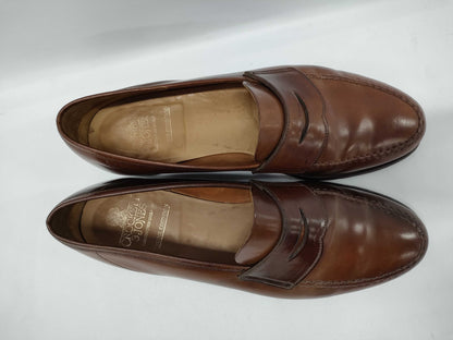 Crockett & Jones Horween Cordovan Coin Loafers, Size Unknown, Business Shoes