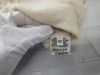 HERMES Margiela-era cashmere cardigan with fish print, size ME