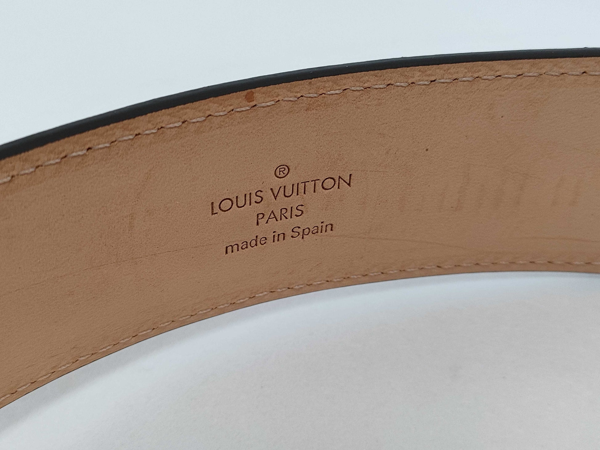 LOUIS VUITTON Monogram Louis Vuitton Belt Size 95