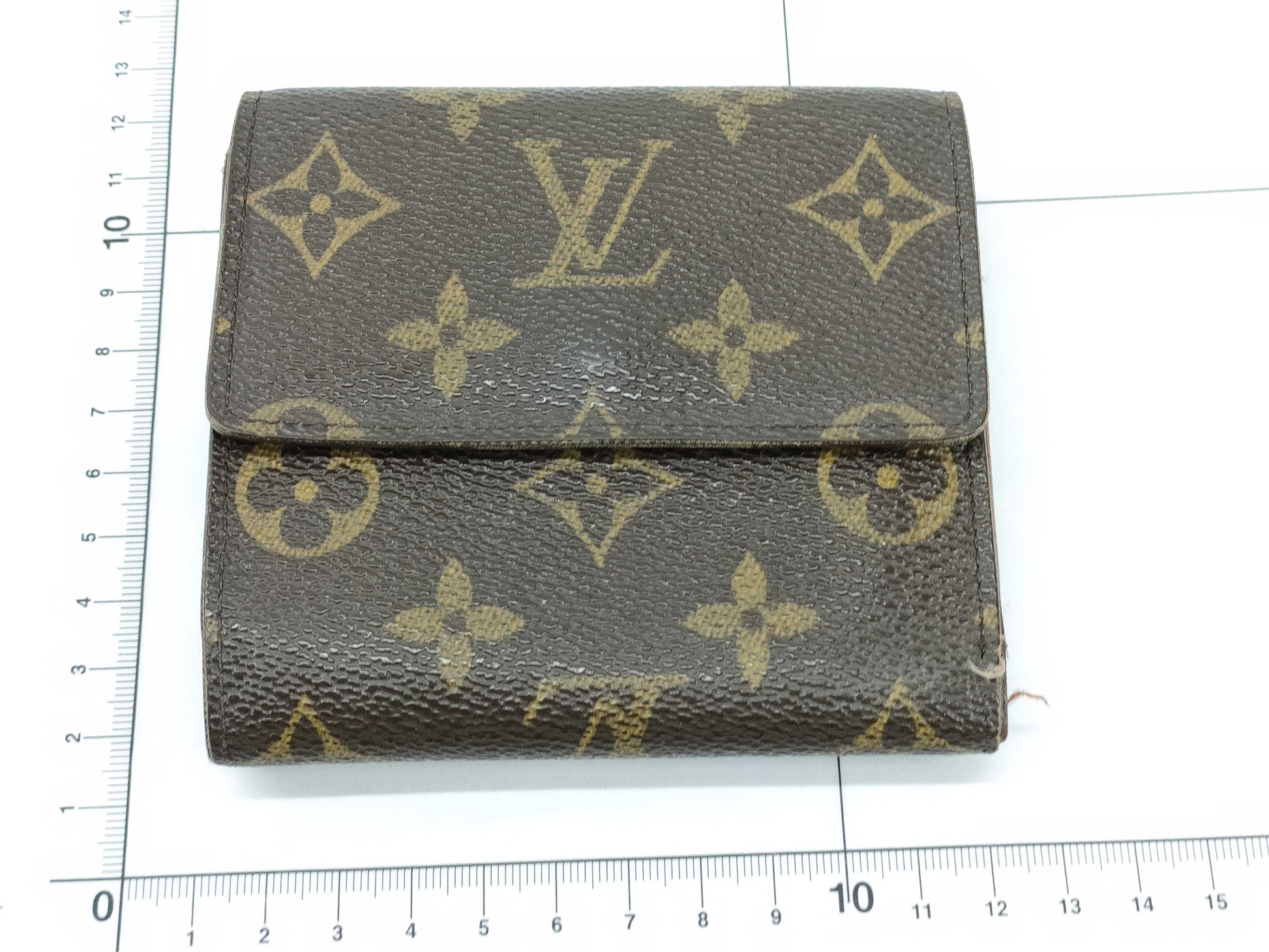 LOUIS VUITTON Monogram Louis Vuitton Monogram Double-Hook Porte Monnaie Carte Credit Tri-Fold Wallet